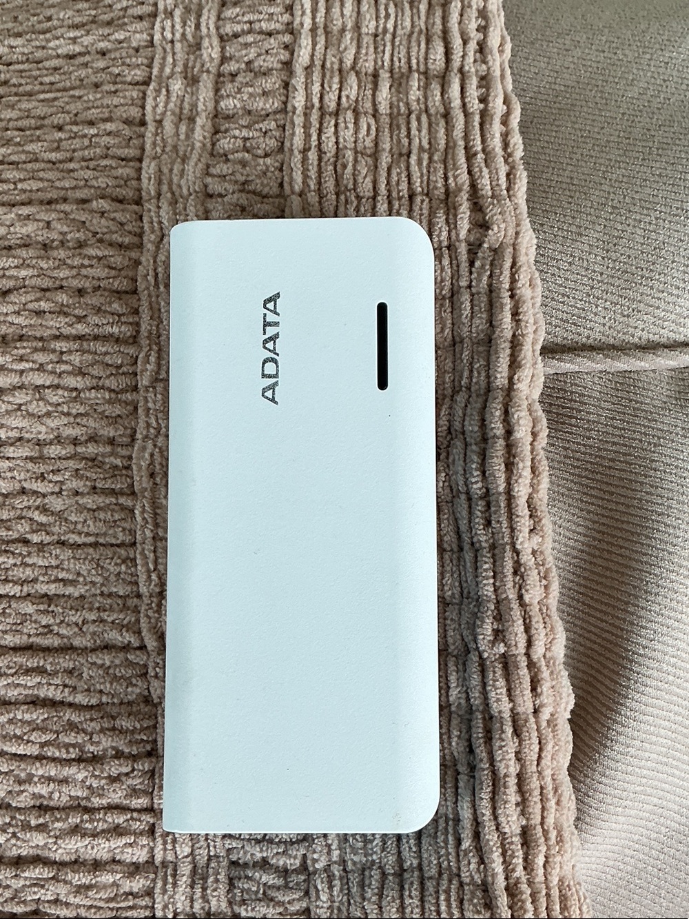 White Portable Power Bank - Slim External Charger by a data